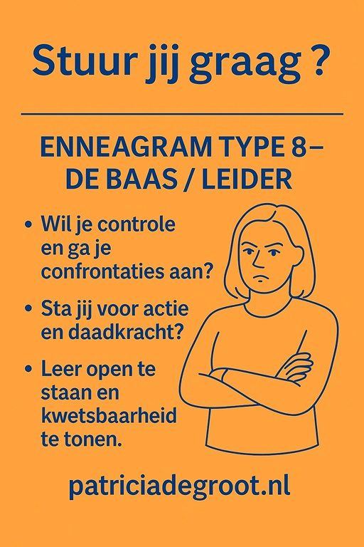 enneagram type 8 | Patricia de Groot enneagram type 8